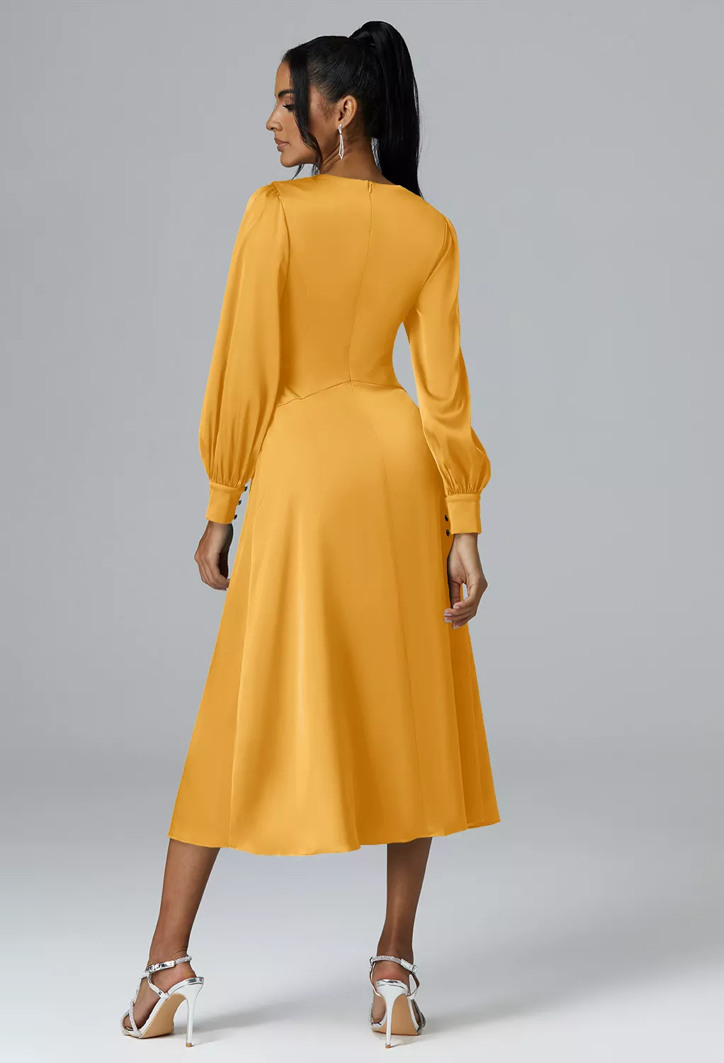AW Sibylla Mango  Fall Wedding Guest Dresses